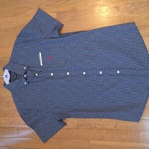 U.S. POLO ASSN SIGNATURE BRAND MEN'S SHORT SLEEVES FRONT BUTTON SHIRT SIZE SMALL